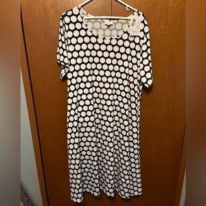Black & white polka dot dress